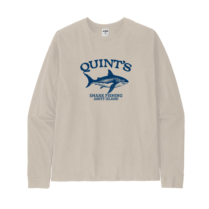 Quint's Shark Fishing Long Sleeve T-Shirt