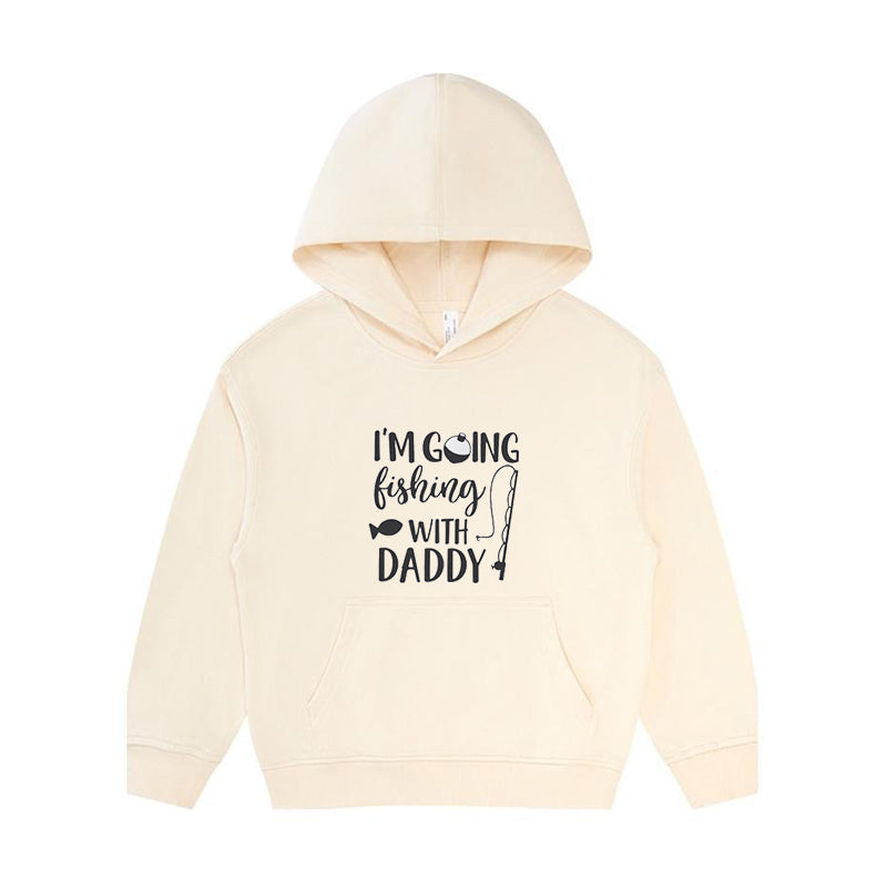 I'm Going Fishing with Dad Kid's Hoodie