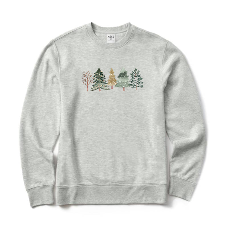 Merry and Bright Trees Crewneck Sweatshirt