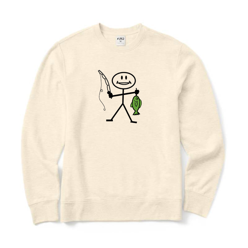 Happy Fishing Crewneck Sweatshirt