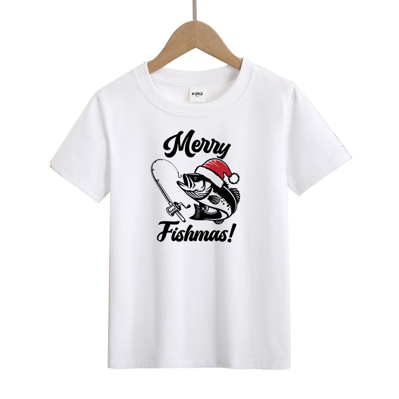 Merry Fishmas Kid's T-Shirts