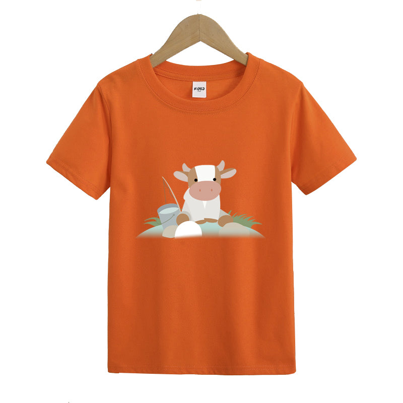 Cow Fishing Kids T-Shirt