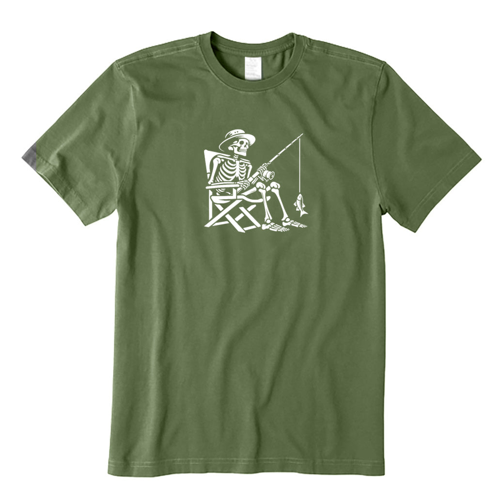 Skeleton Fishing T-Shirt