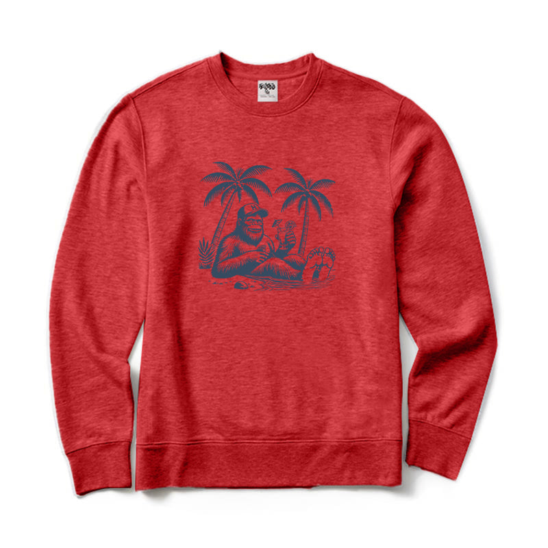 Bigfoot Recreational Fishing Crewneck Sweatshirt