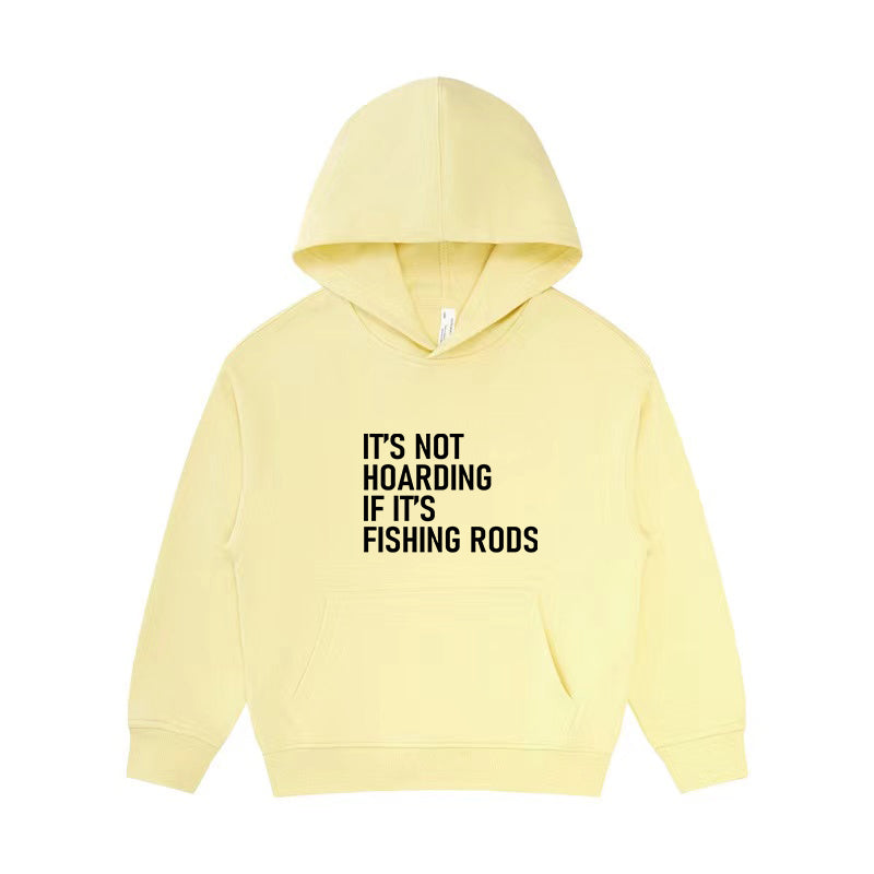 It's Not Hoarding If It's Fishing Rods Kid's Hoodie