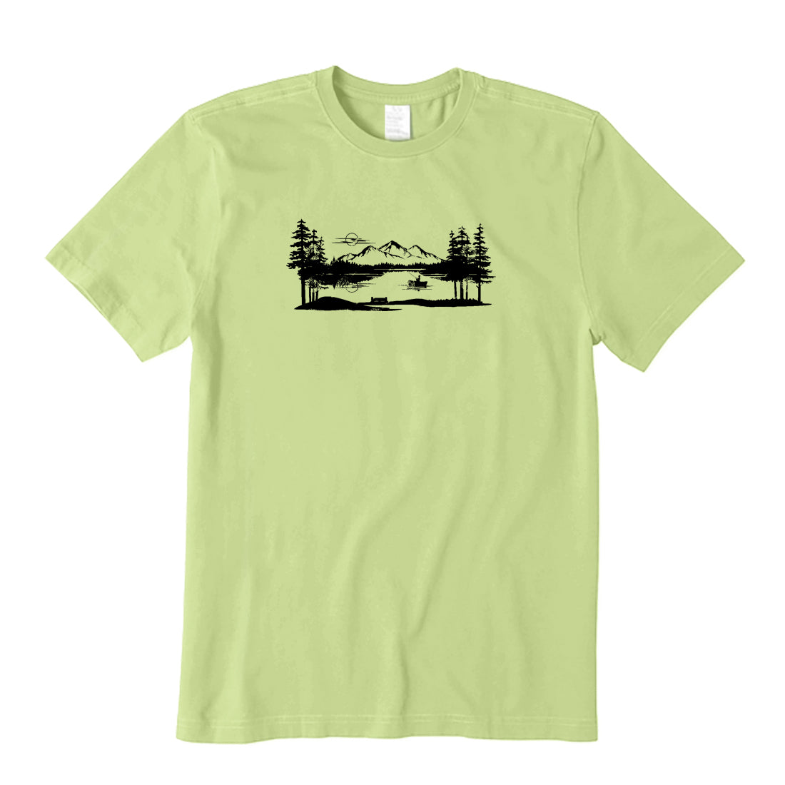 Fishing Lake Scene T-Shirt