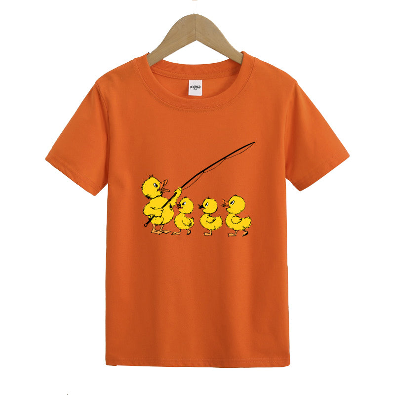 Duck Go Fishing Kids T-Shirt