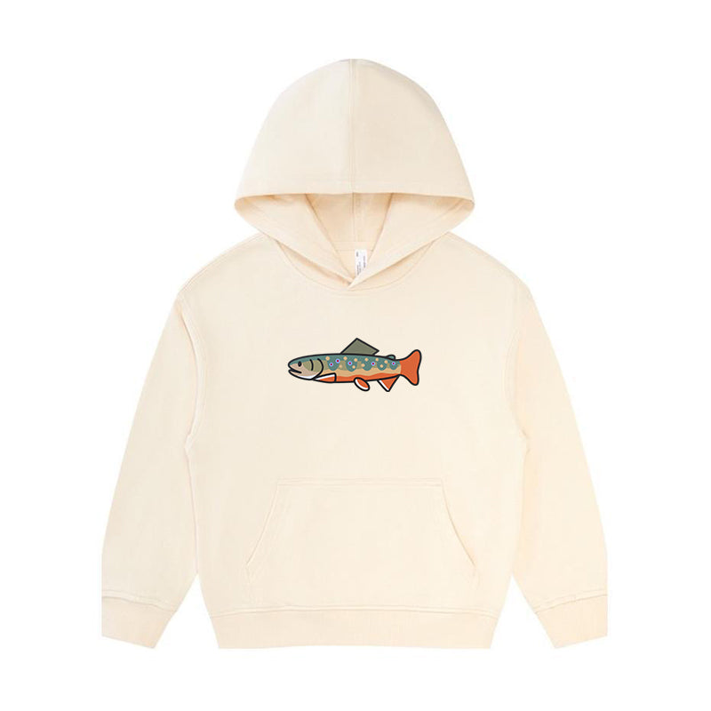 Happy Brook Trout Kid's Hoodie