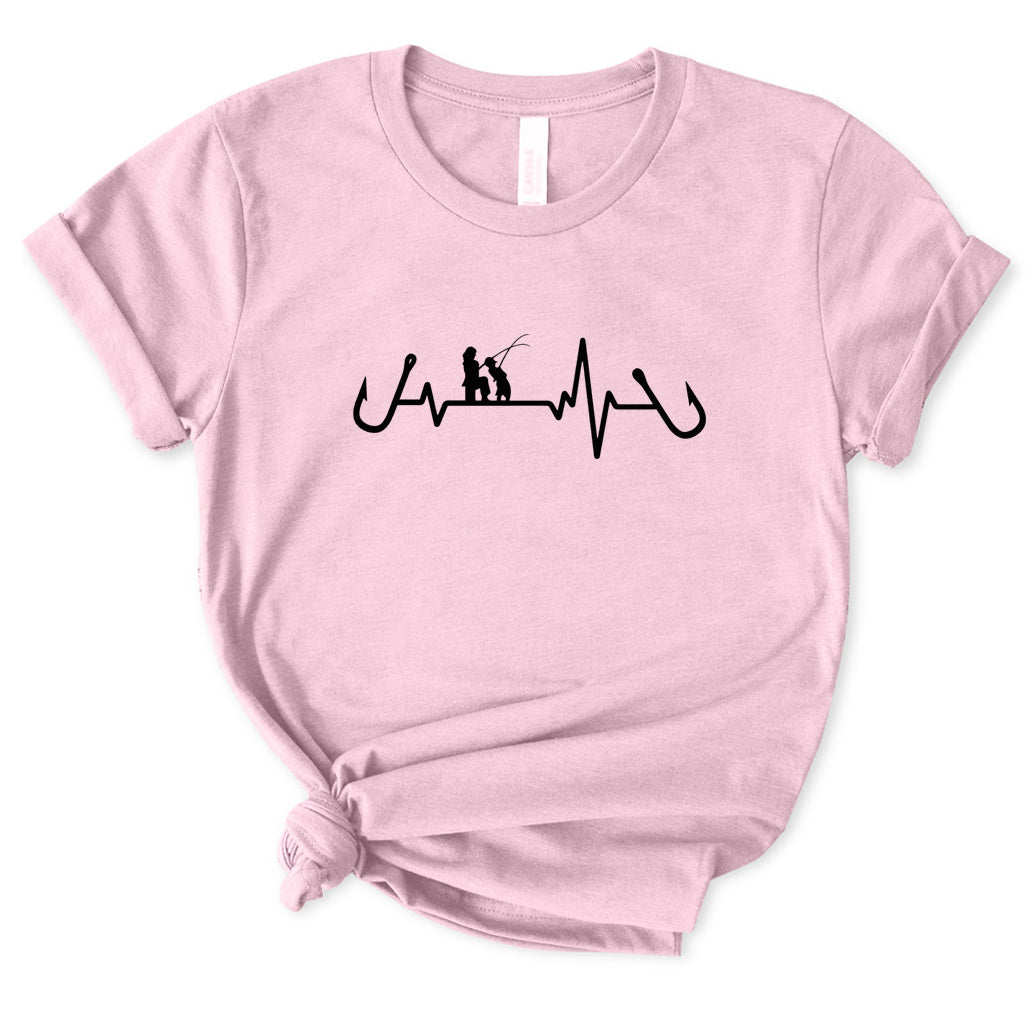 Heartbeat Fishing T-Shirt for Women