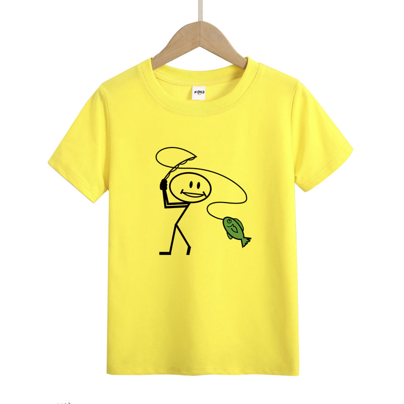 Happy Fly Fishing Kid's T-Shirts