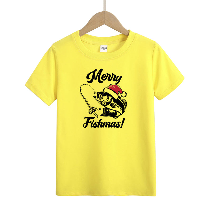 Merry Fishmas Kid's T-Shirts