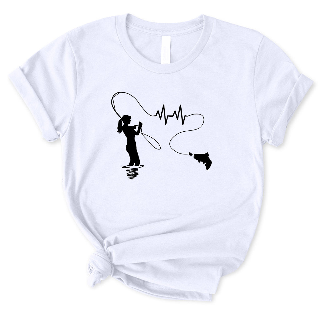 Girls Fish Too Salmon T-Shirt for Women