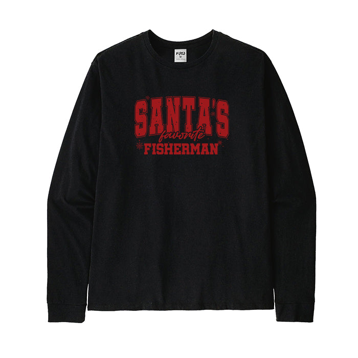 Santa's Favorite Fishermen Long Sleeve T-Shirt