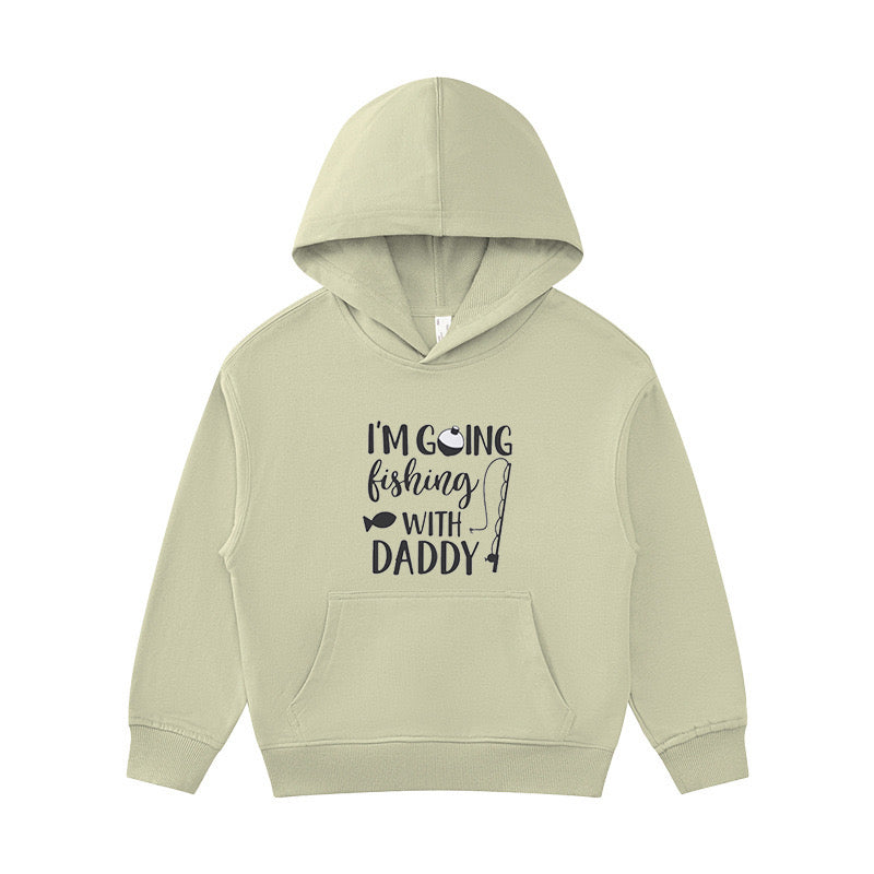 I'm Going Fishing with Dad Kid's Hoodie