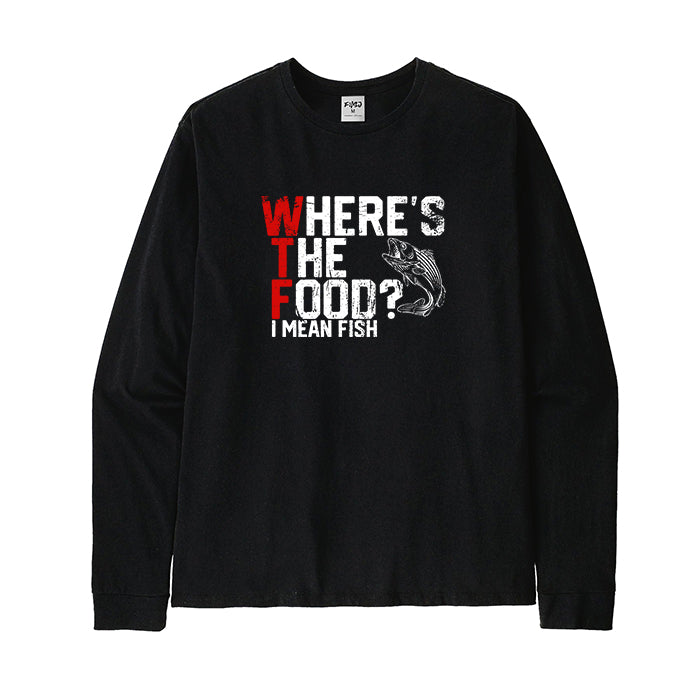 WTF Where's The Fish? Long Sleeve T-Shirt