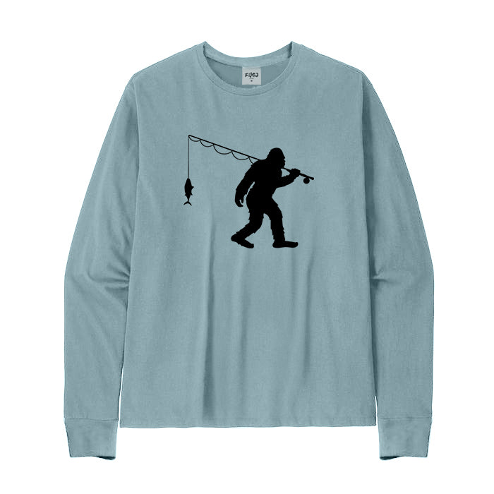 Bigfoot Fishing Long Sleeve T-Shirt