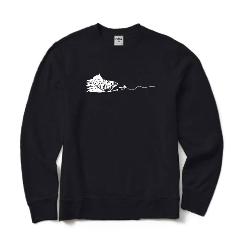 Fly Fishing Brook Trout Crewneck Sweatshirt