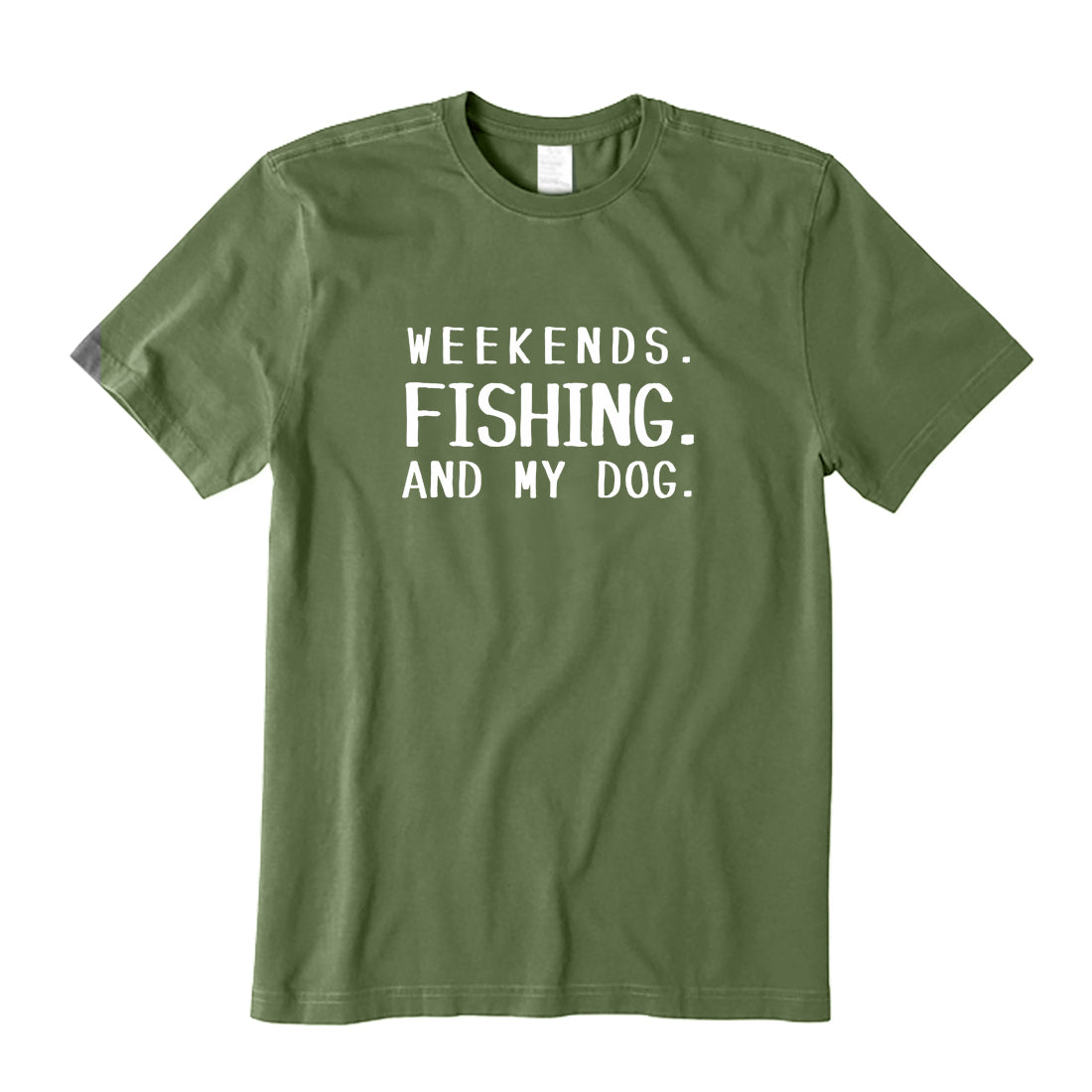 Weekends Fishing and My Dog T-Shirt