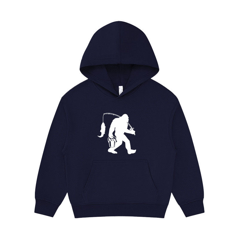 Big Foot Fishing  Kid's Hoodie