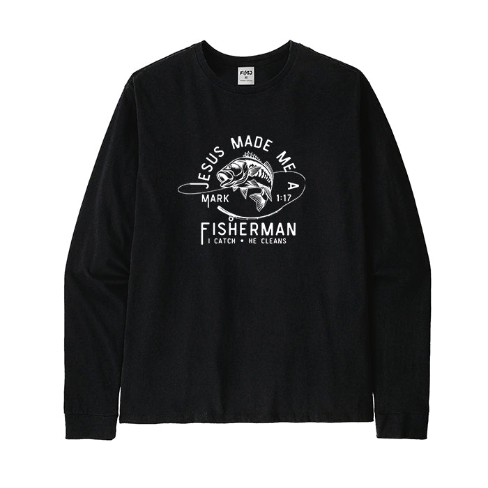 Jesus Made Me A Fisherman Long Sleeve T-Shirt