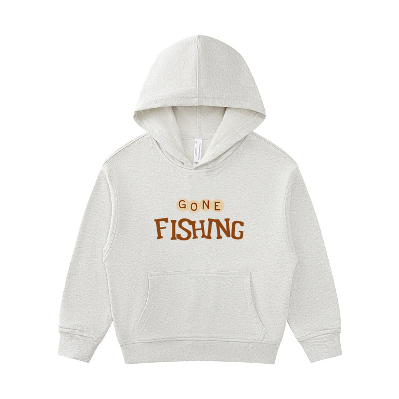 Gone Fishing Kid's Hoodie