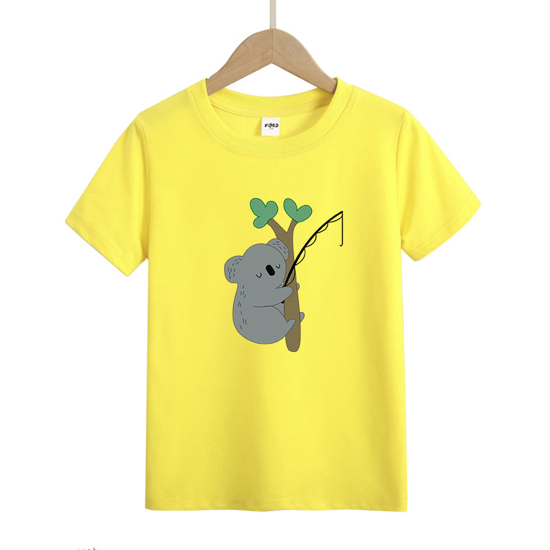 Koala Fishing Kid's T-Shirts