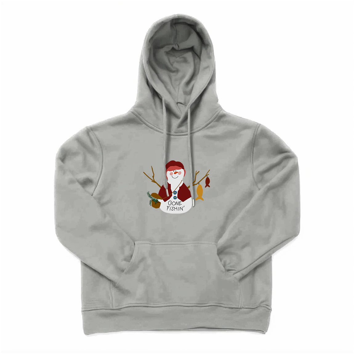 SNOWMAN GONE FISHING Hoodie