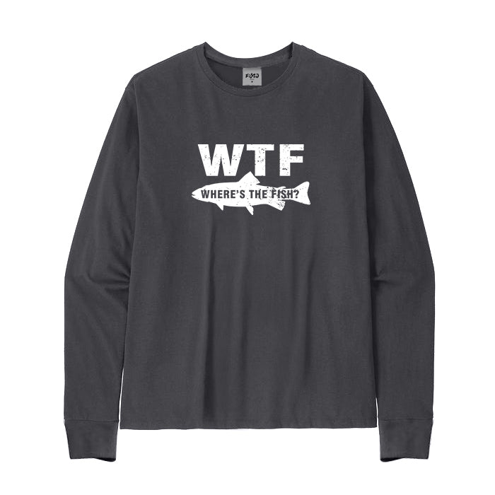 WTF Where's The Fish? Long Sleeve T-Shirt