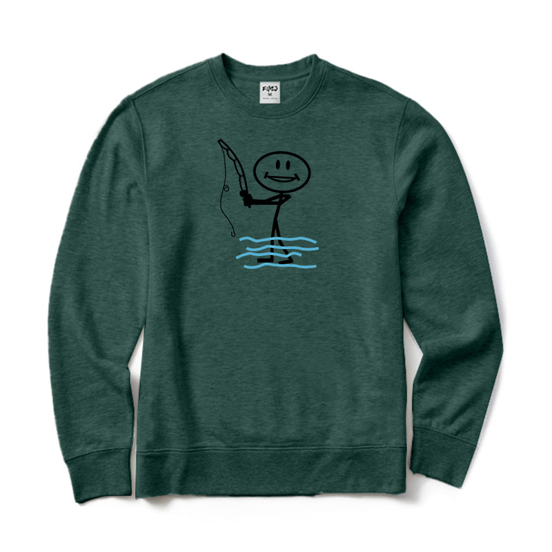 Happy Fishing Crewneck Sweatshirt