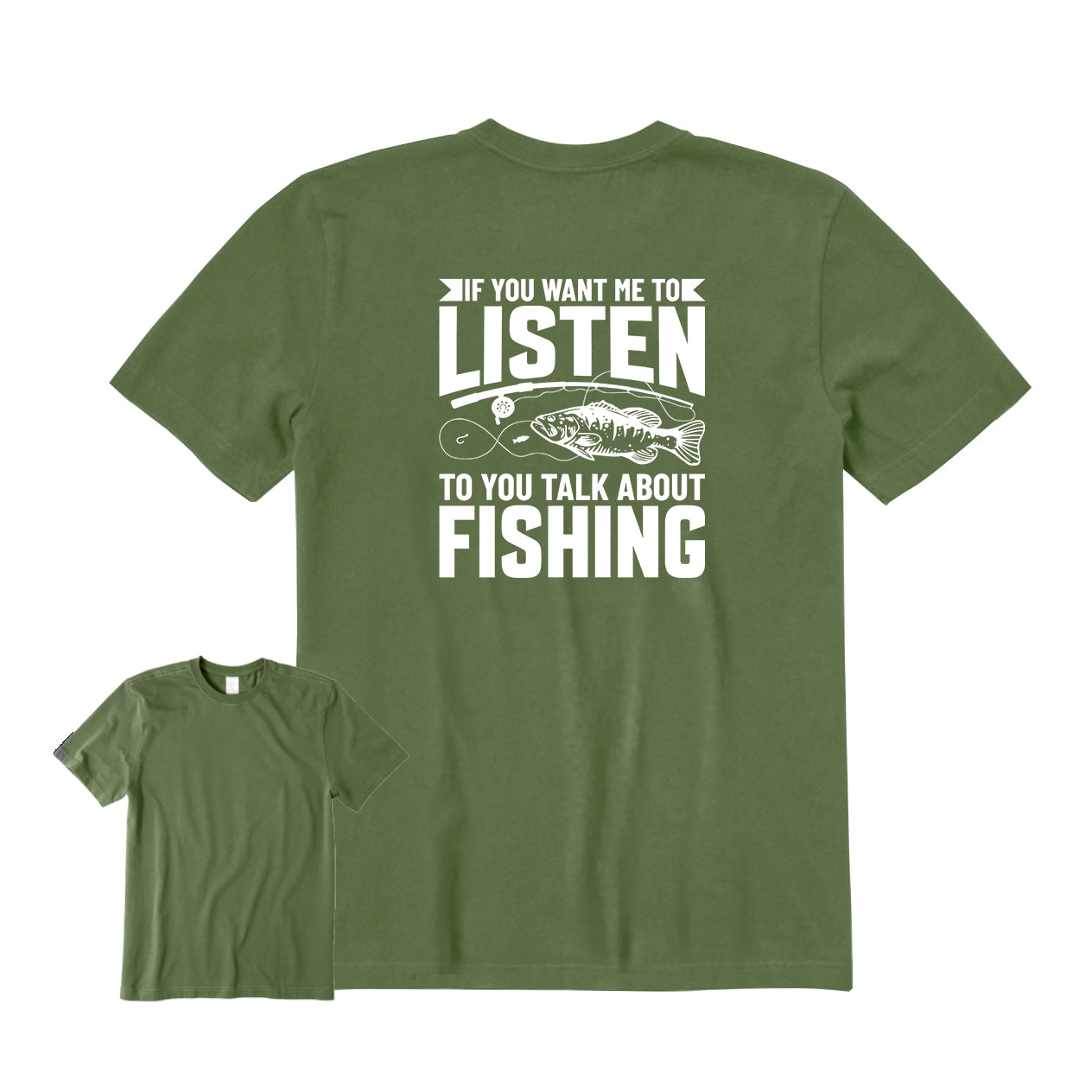 To You Talk about Fishing Back Graphic T-Shirt