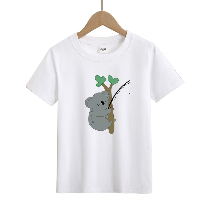 Koala Fishing Kid's T-Shirts