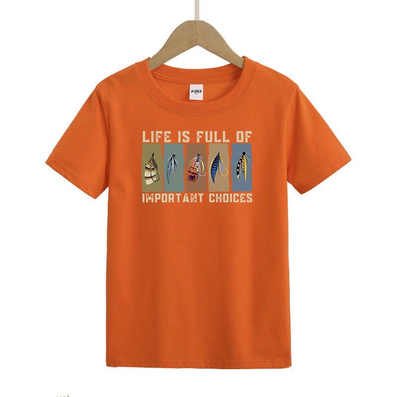 Life Is Full of Important Choices Kids T-Shirt