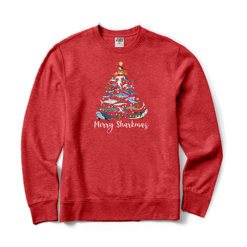 Merry Sharkmas Crewneck Sweatshirt