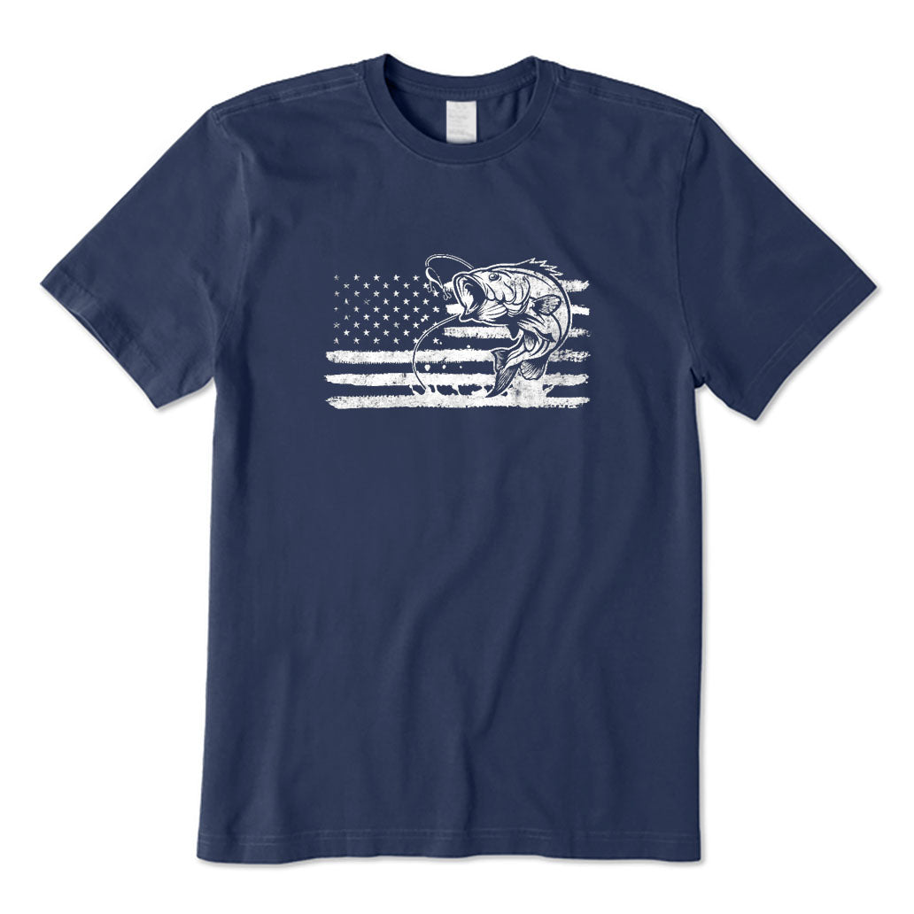 American Flag Fishing T-Shirt