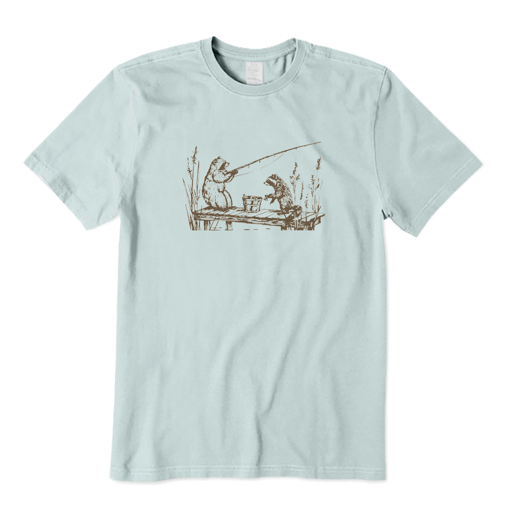 Raccoon Fishing T-Shirt