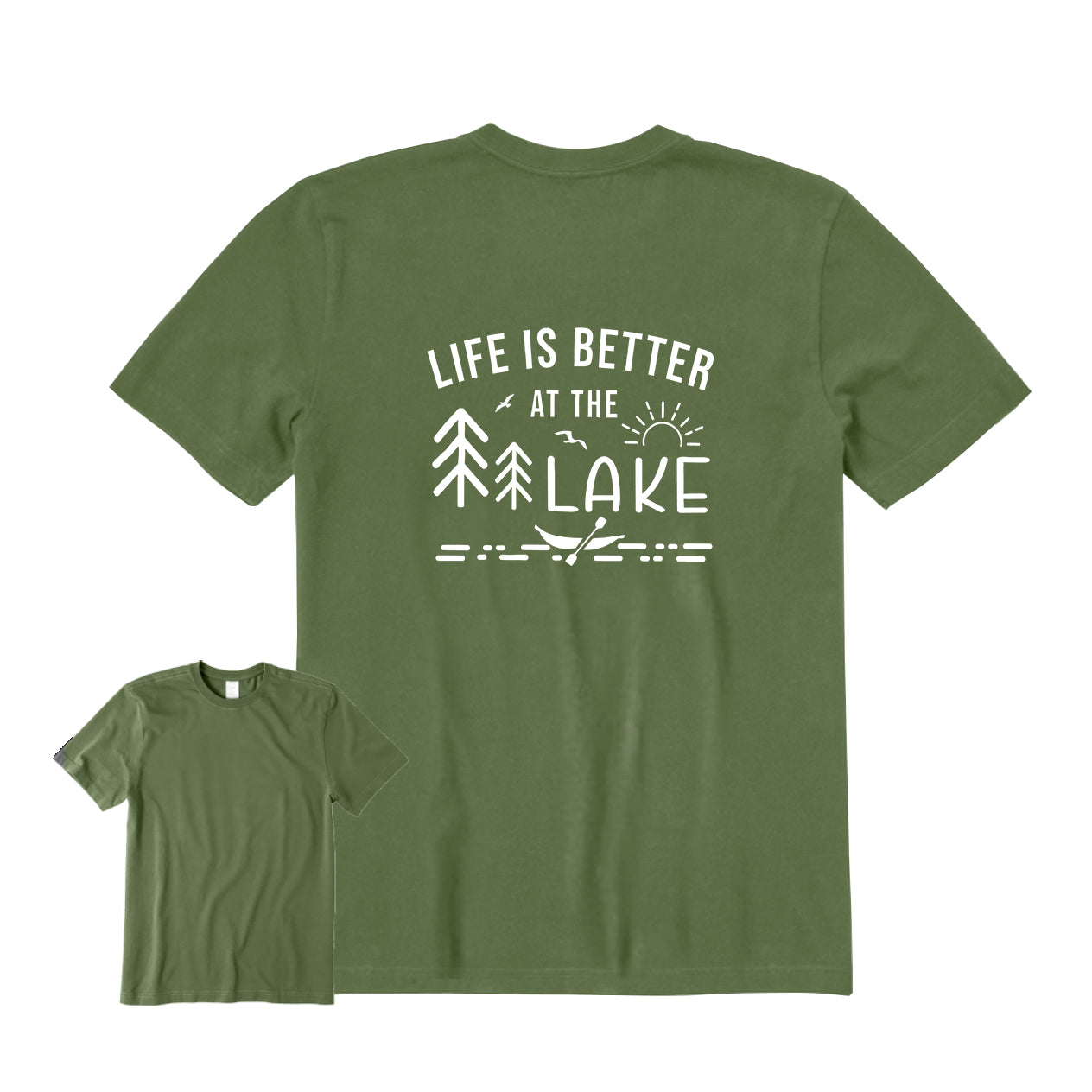 LIFE IS BETTER AT THE LAKE Back Graphic T-Shirt