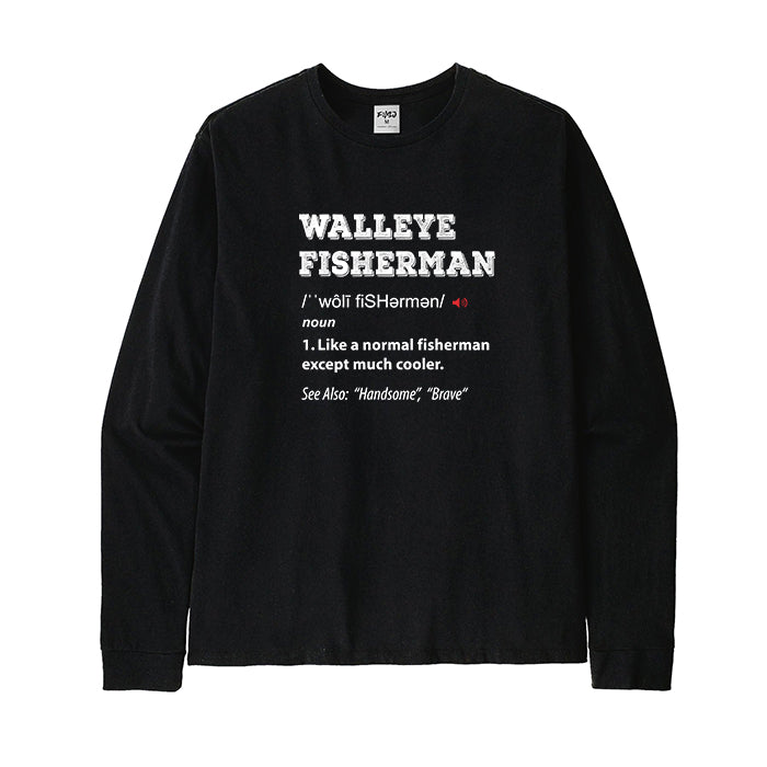 Walleye Fisherman Long Sleeve T-Shirt