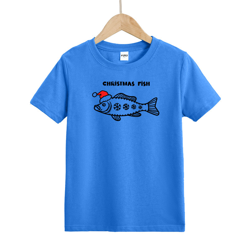 Christmas Fish Kid's T-Shirts