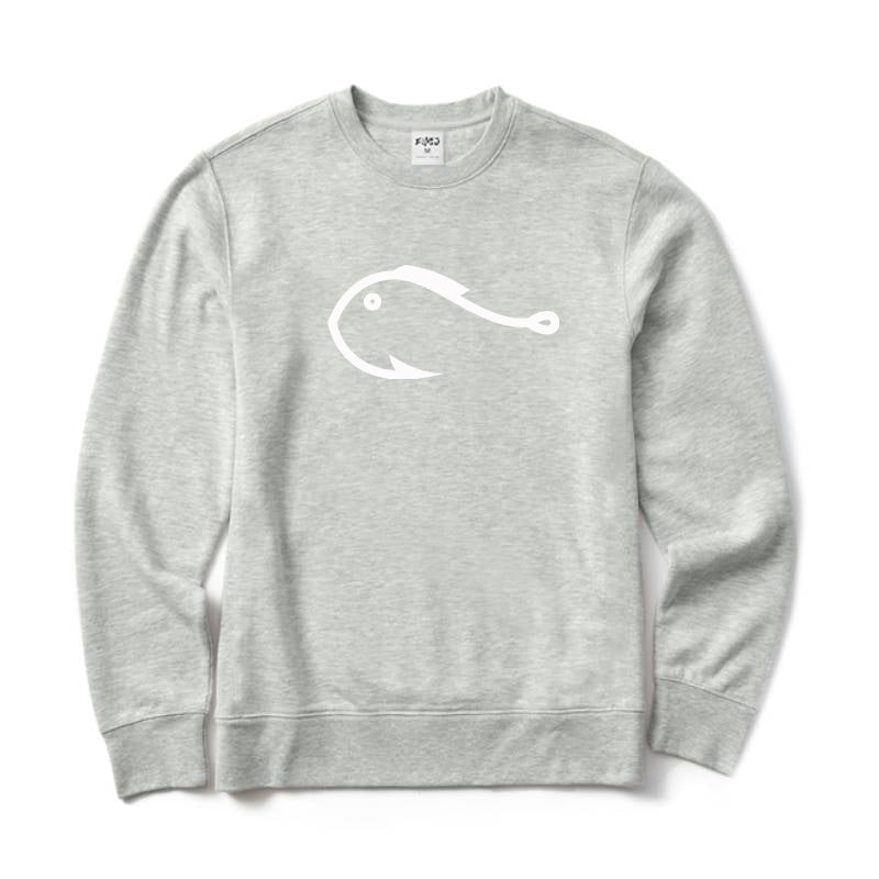 Fishing Hook Fish Crewneck Sweatshirt