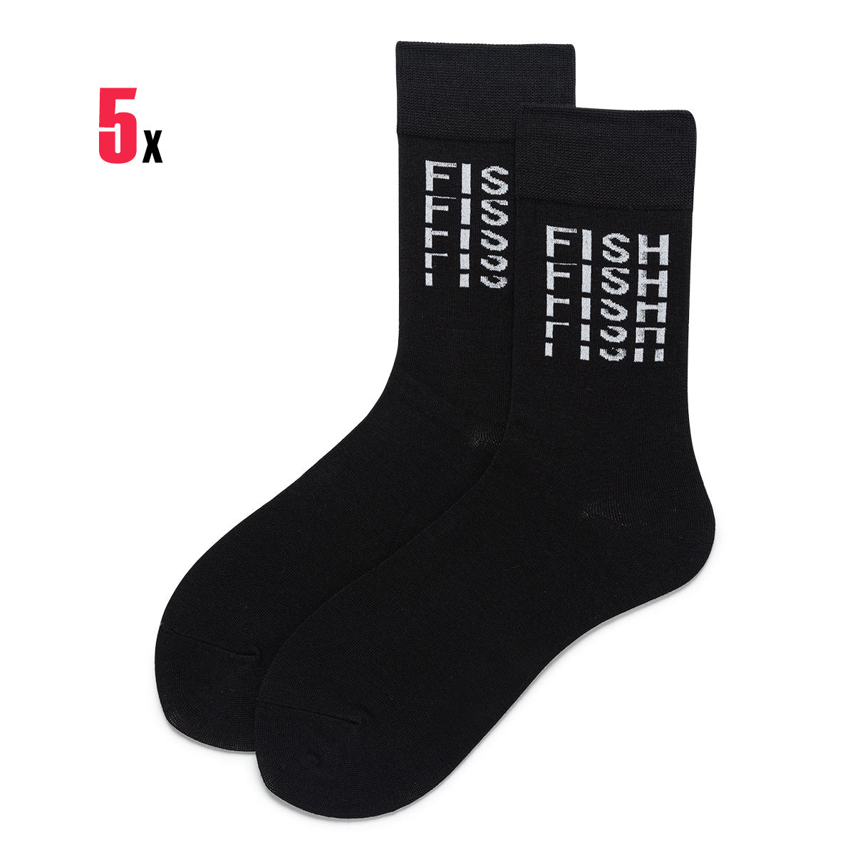 "FISH" Lucky Socks 5 Pack