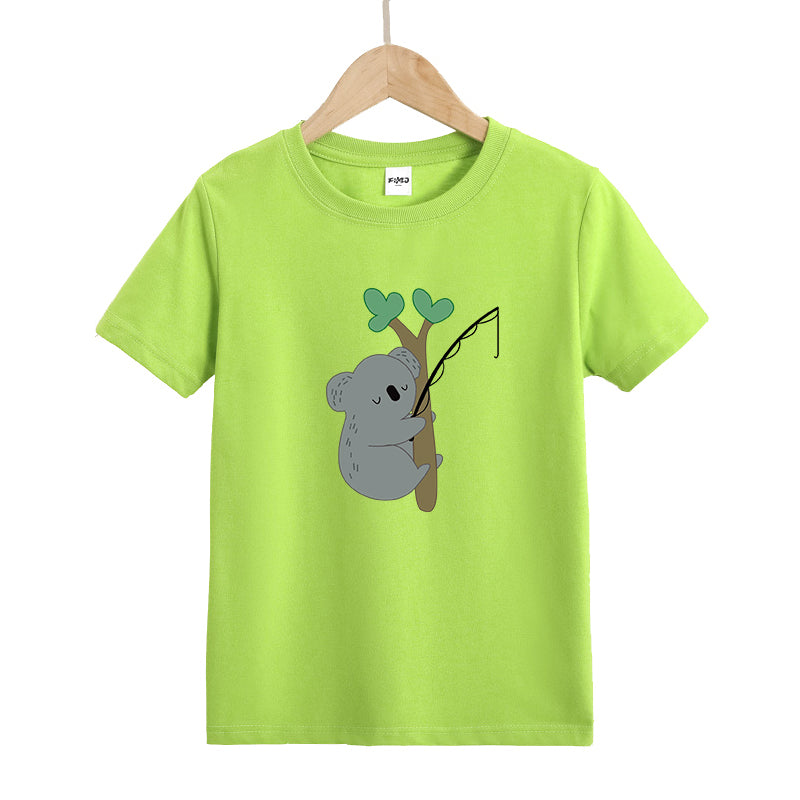 Koala Fishing Kid's T-Shirts