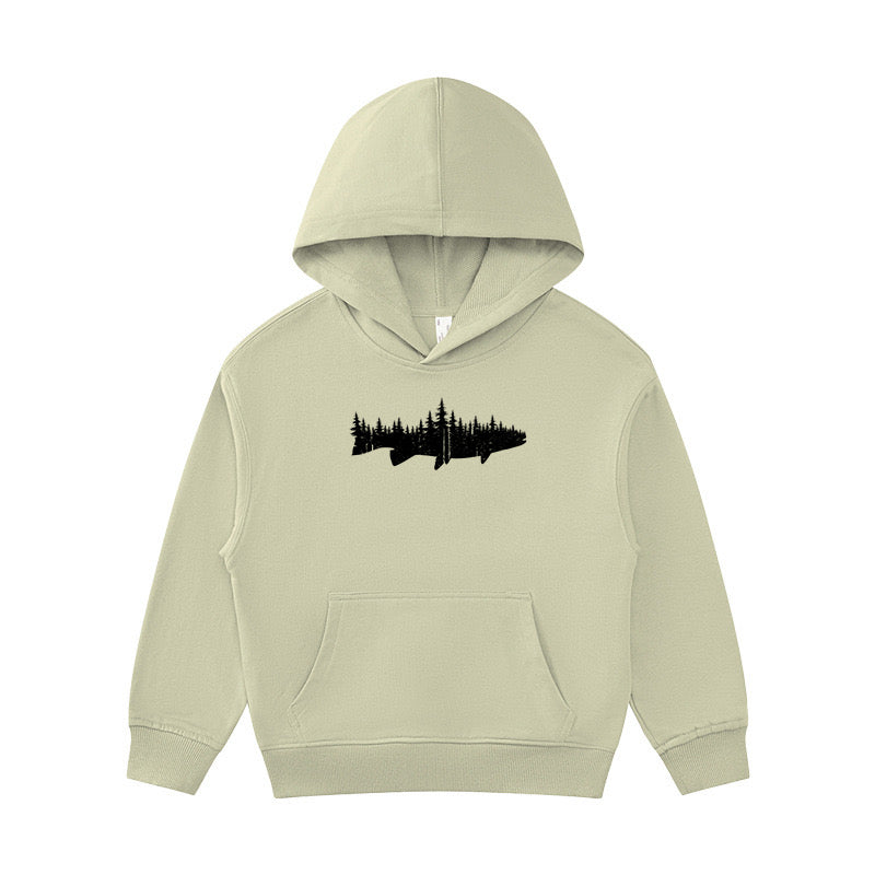 Fish Forest Landscape Kid's Hoodie