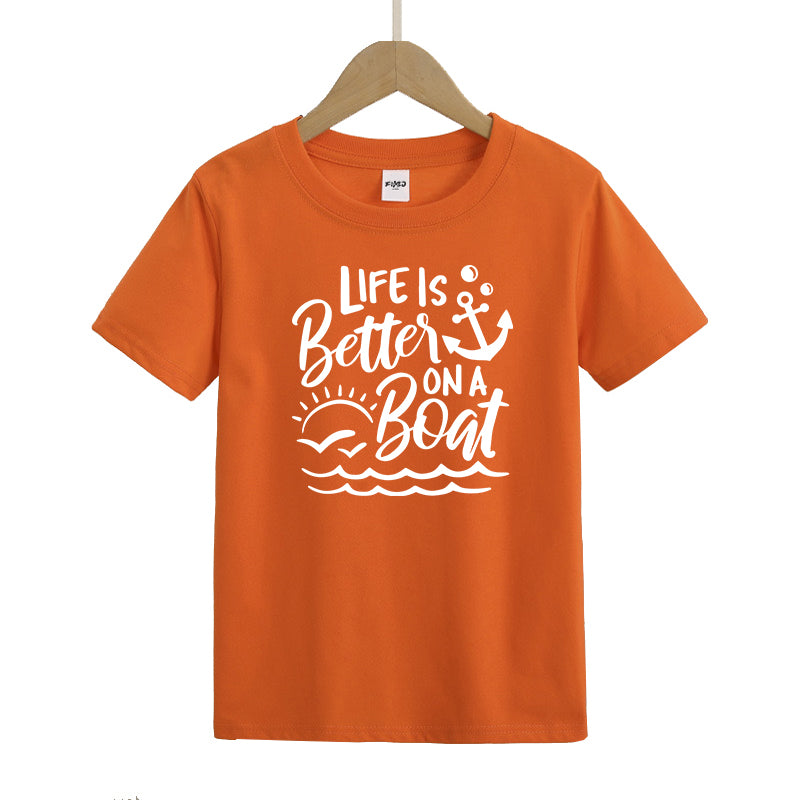 Life Is Better on A Boat Kids T-Shirt