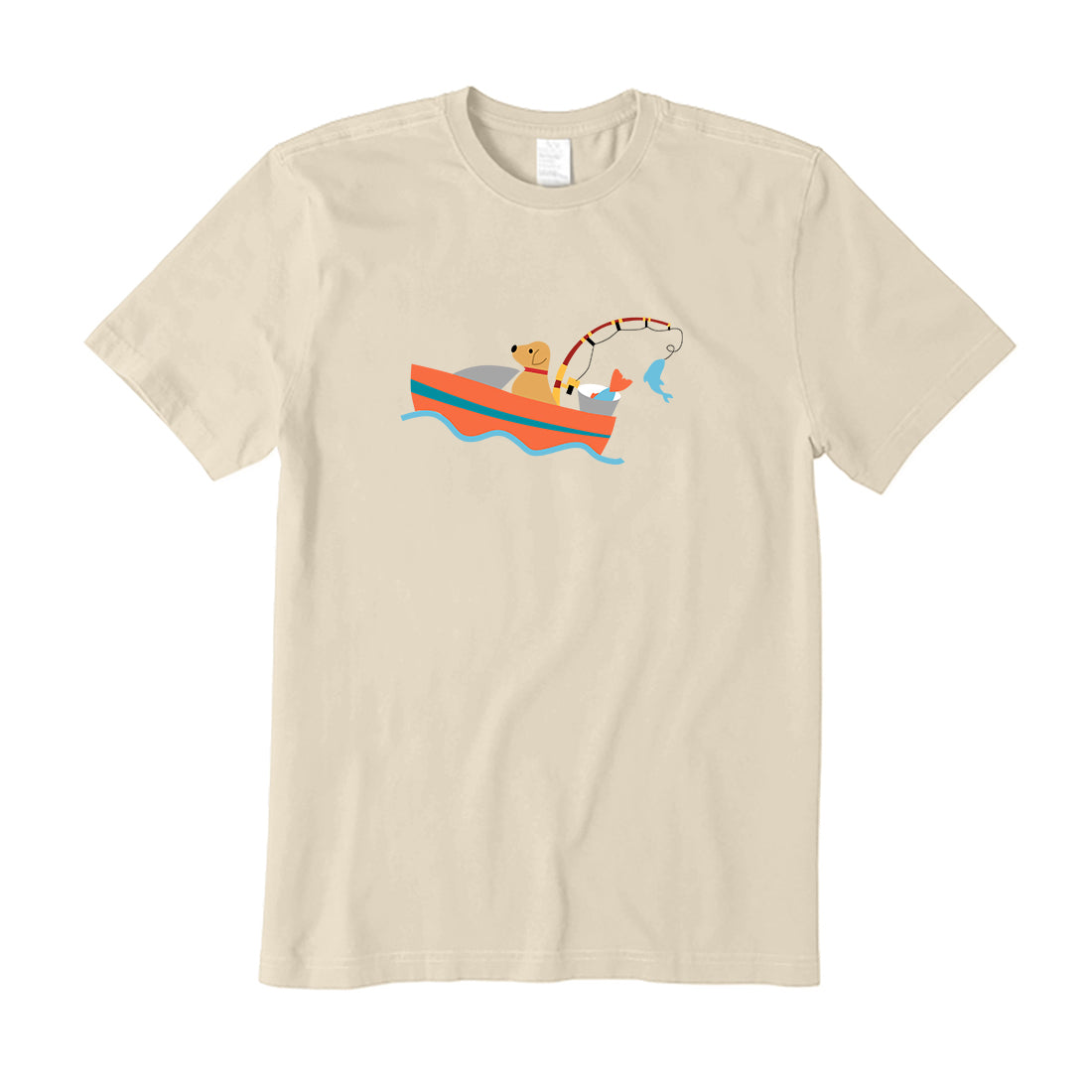 Fishing Dog On Boat T-Shirt