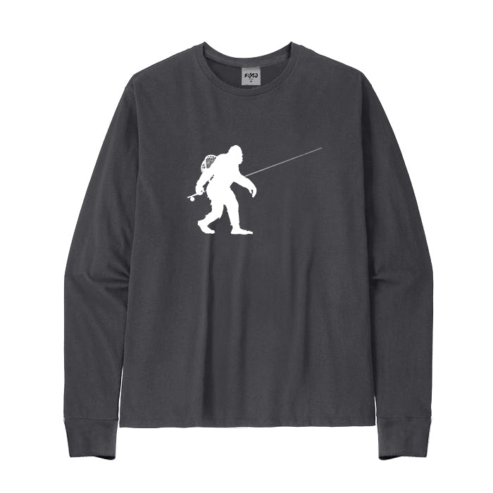 Sasquatch Fly Fishing Long Sleeve T-Shirt