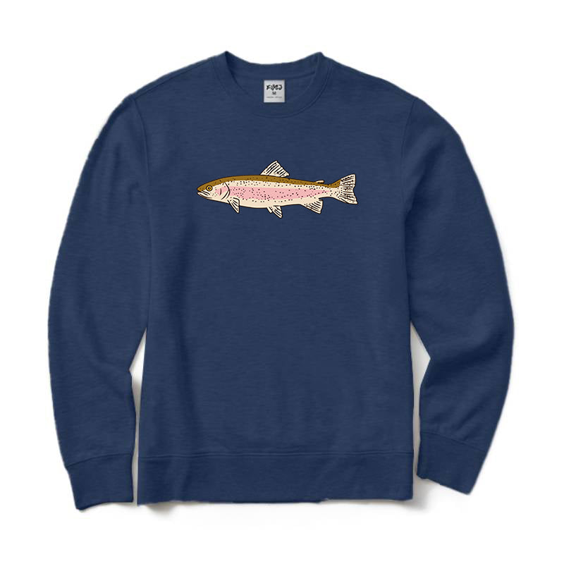 Trout Fishing Crewneck Sweatshirt