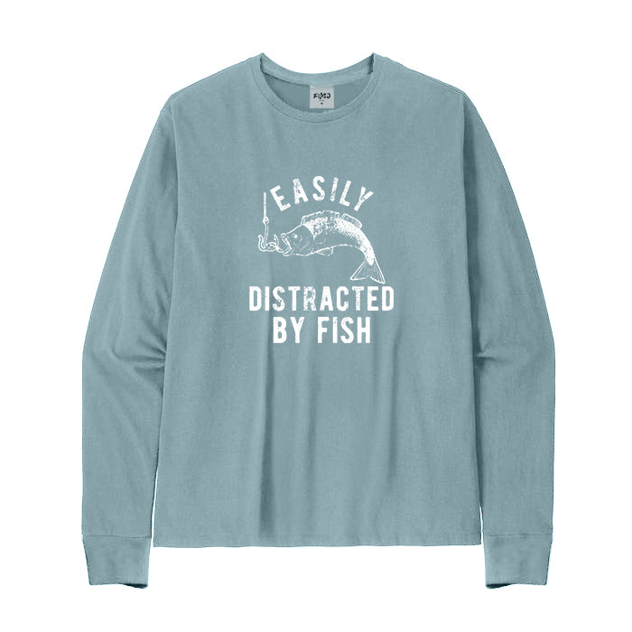 Easily Distracted By Fish Long Sleeve T-Shirt