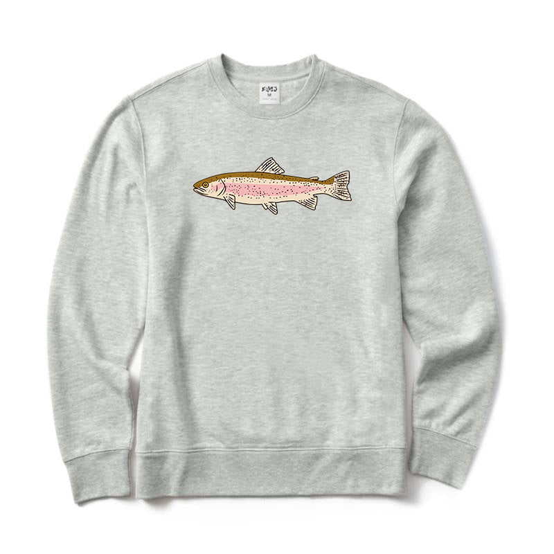 Trout Fishing Crewneck Sweatshirt