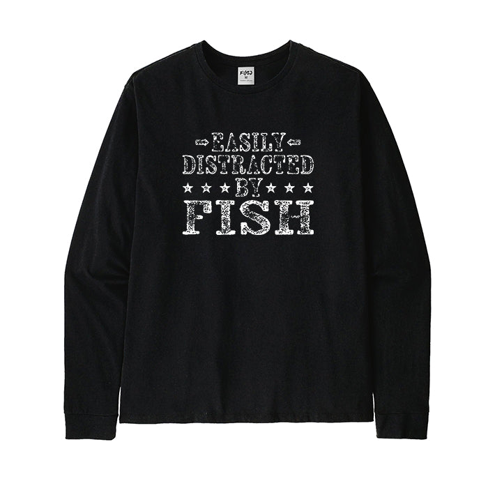 Easily Distracted By Fish Long Sleeve T-Shirt