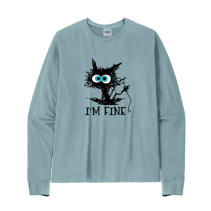 FISHING I'M FINE Long Sleeve T-Shirt